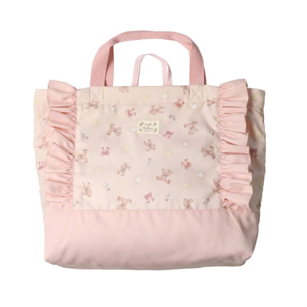花・くま柄フリル付きレッスンバック バッグ｜子供服・ベビー服の通販