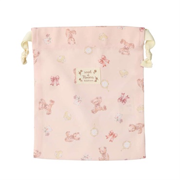 花・くま柄巾着袋・きんちゃく袋【S】 雑貨｜子供服・ベビー服の通販は