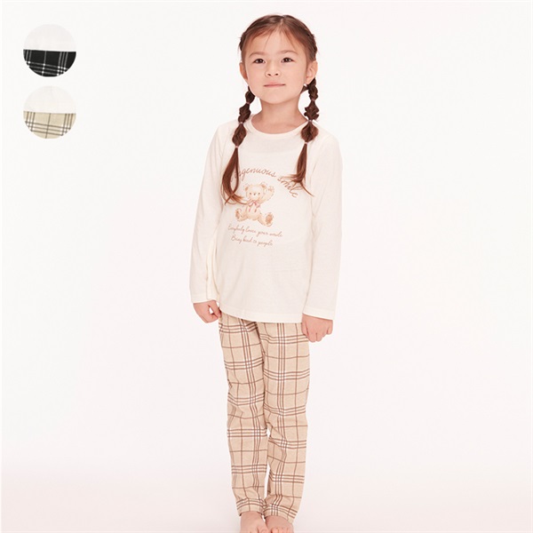 くまプリント長袖パジャマ パジャマ｜子供服・ベビー服の通販は