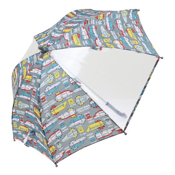 JR新幹線電車柄かさ(グレー-S)