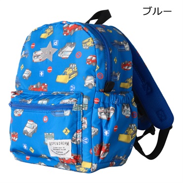 花・うさぎ・恐竜・働く車総柄リュック バッグ｜子供服・ベビー服の