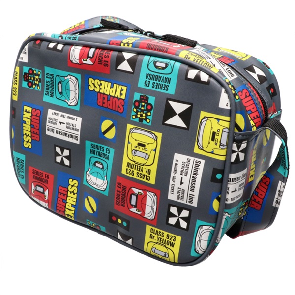 JR新幹線電車総柄通園バック(ブラック-FREE)