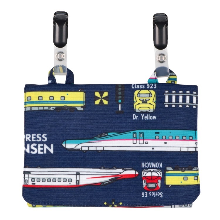 JR新幹線電車柄移動ポケット(ネイビー-FREE)