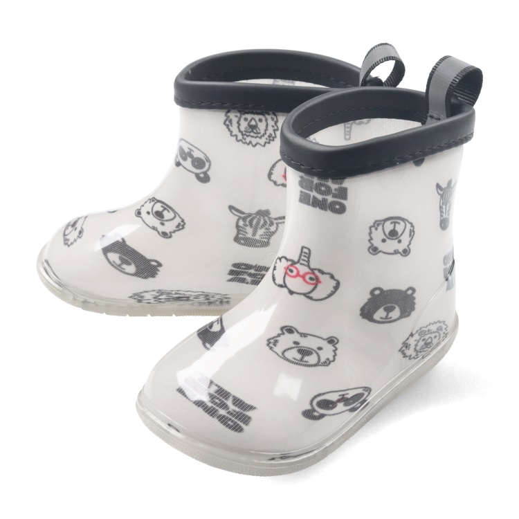 総柄レインシューズ(動物-15cm)