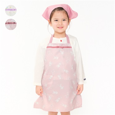 お花・うさぎ総柄エプロン