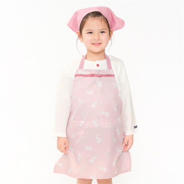 お花・うさぎ総柄エプロン エプロン｜子供服・ベビー服の通販はこども
