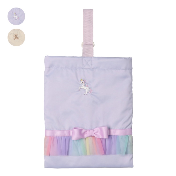 *ユニコーン・くま刺繍シューズケース