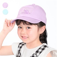 *モチーフ入り日よけ付ツイルキャップ・帽子
