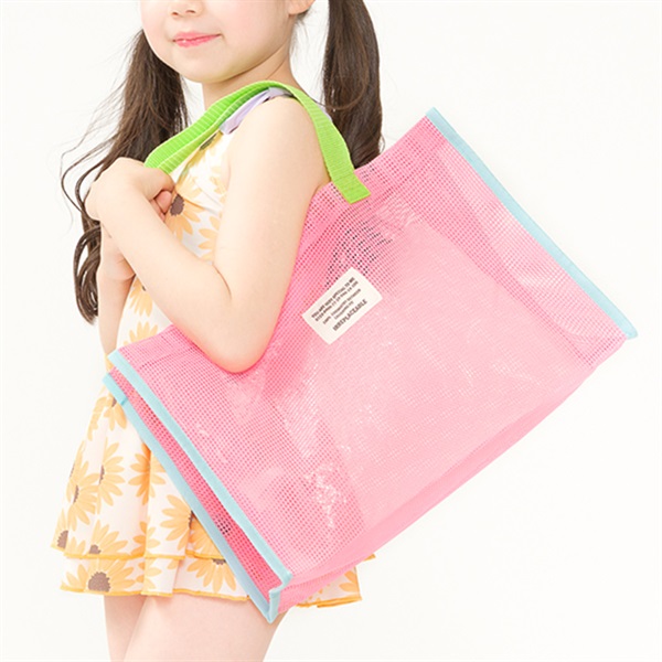 メッシュプールバッグ(ピンク-FREE)