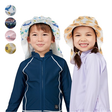 メッシュ総柄水陸両用ハット・帽子