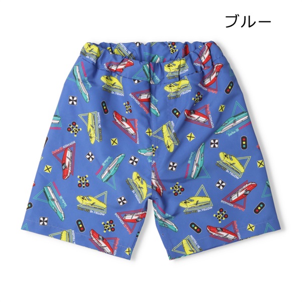 JR新幹線電車柄スイムパンツ・水着(ブルー-90cm)