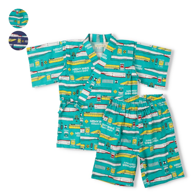 JR新幹線電車柄甚平