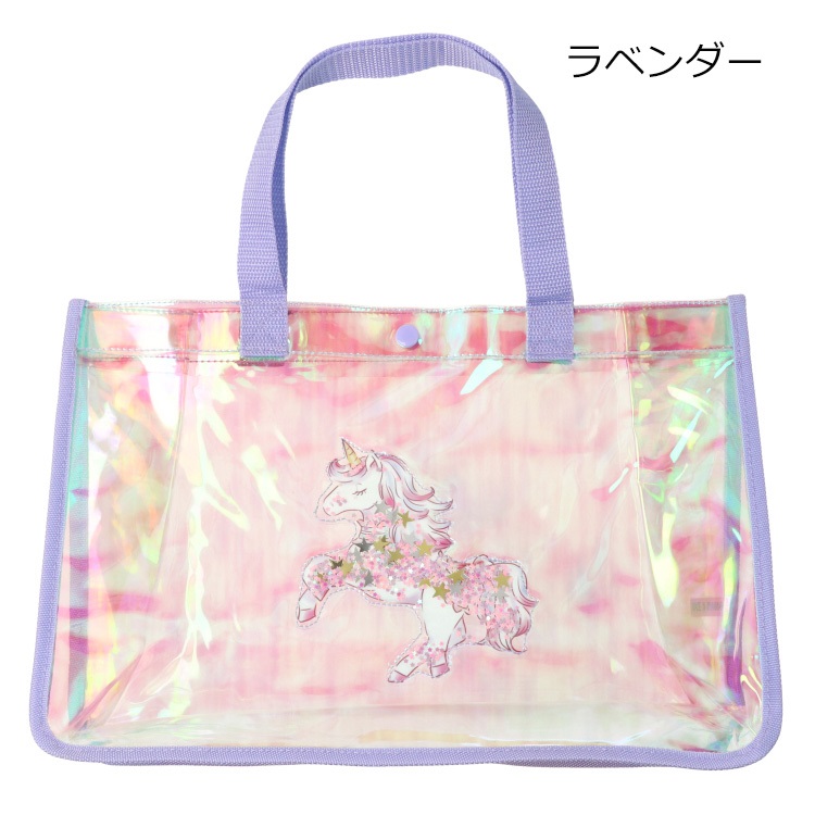 【WEB限定】スパンコール入りプールバッグ(ラベンダー-FREE)