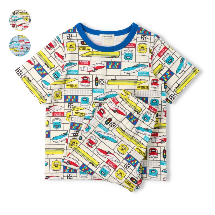 JR新幹線電車柄半袖パジャマ