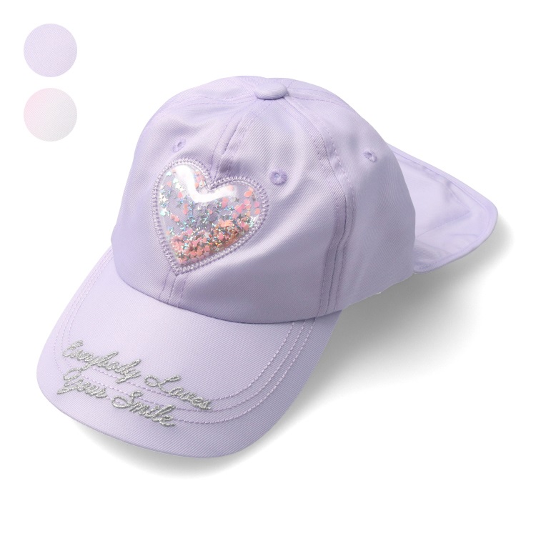 【WEB限定】スパンコールハートキャップ