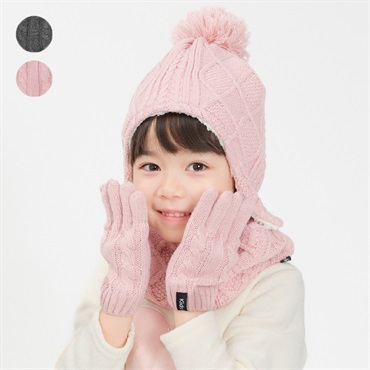 ケーブル編耳付ニット帽・帽子 帽子｜子供服・ベビー服の通販はこども