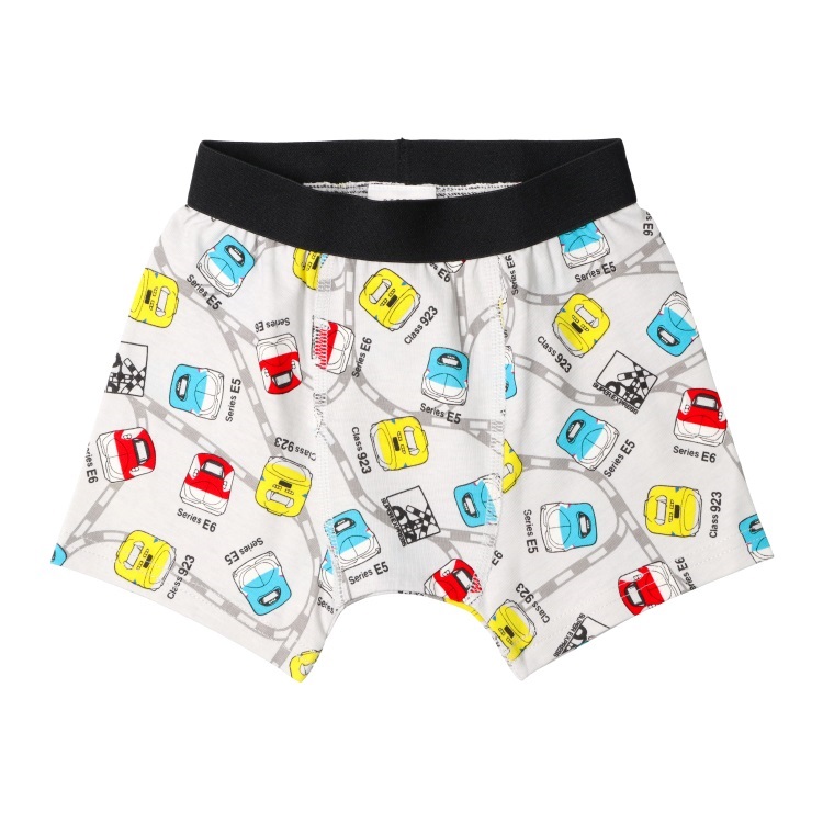 JR新幹線電車総柄ボクサーパンツ(グレー-100cm)