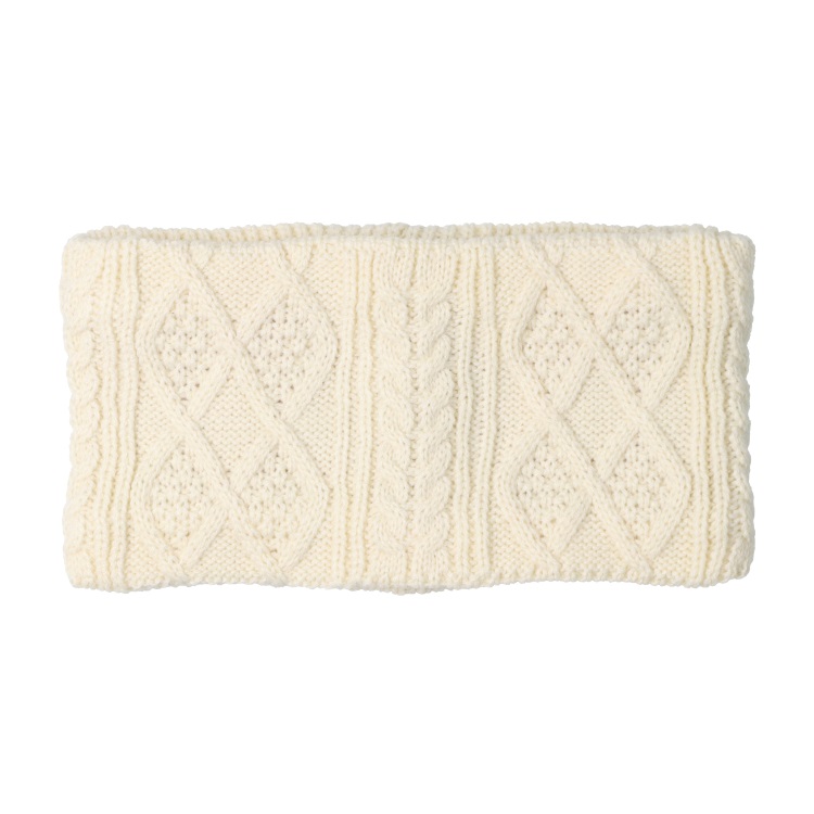 ケーブル編スヌード(アイボリー-S)