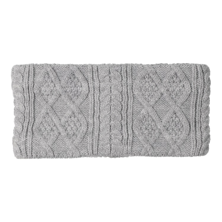 ケーブル編スヌード(グレー-SS)