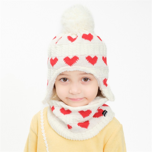 専用⭐限定商品❤キッズサイズ☆ネックウォーマー❤ナチュラルハート❤ ハート柄スヌード・ネックウォーマー 雑貨｜子供服・ベビー服の通販は