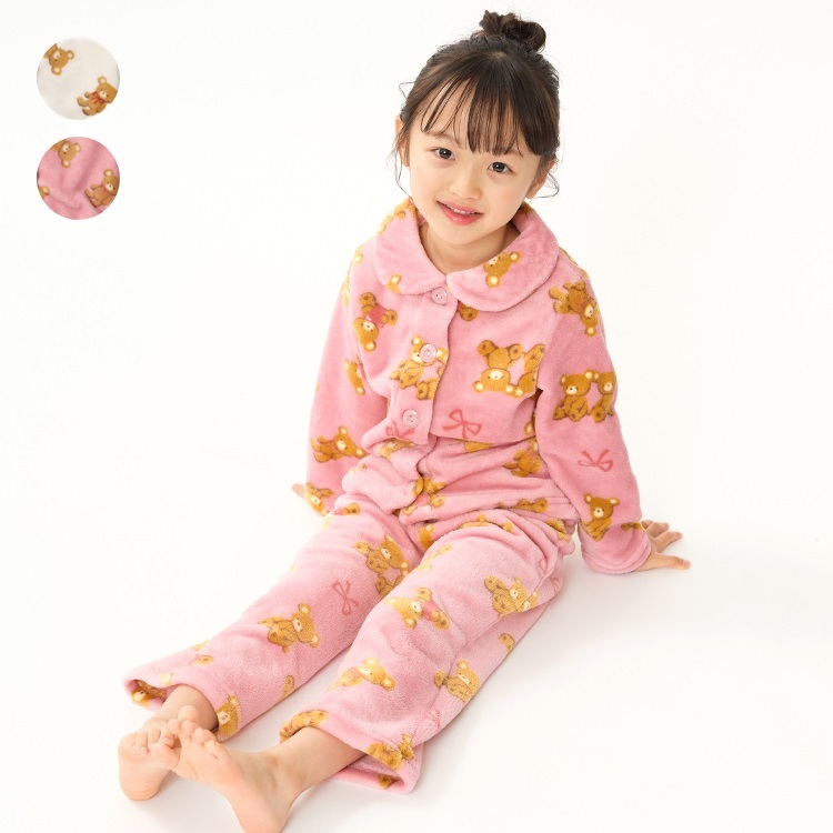くま柄ボアパジャマ