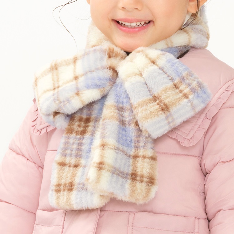 yori もふもふリボンティペット【2022AW】 ヨリ ふわふわファーリボンティペット 雑貨｜子供服・ベビー服の通販は