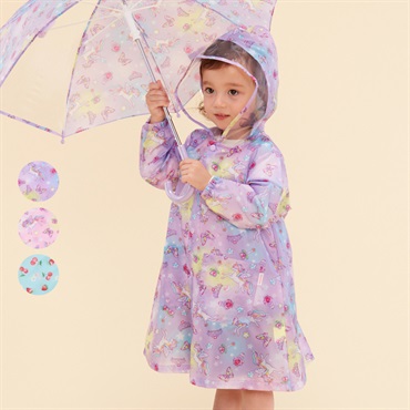 総柄レインコート