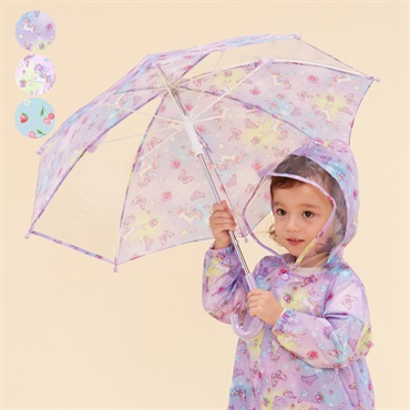 *ユニコーン・いちご総柄かさ