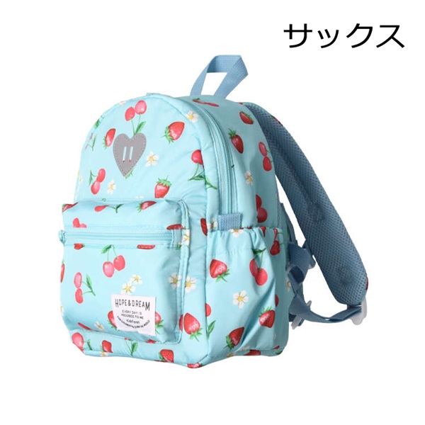 ユニコーン・苺総柄撥水ボンディングリュック リュック｜子供服