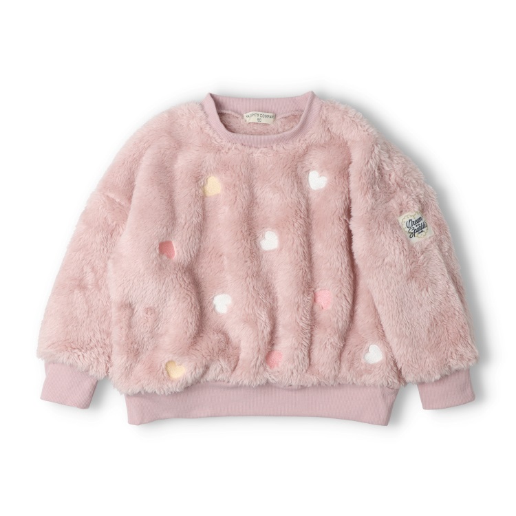 MARSもこもこショートパンツハート刺繍ファー付きピンクY2K平成ギャル平成女児 ハート刺繍ボアトレーナー トレーナー｜子供服・ベビー服の通販は