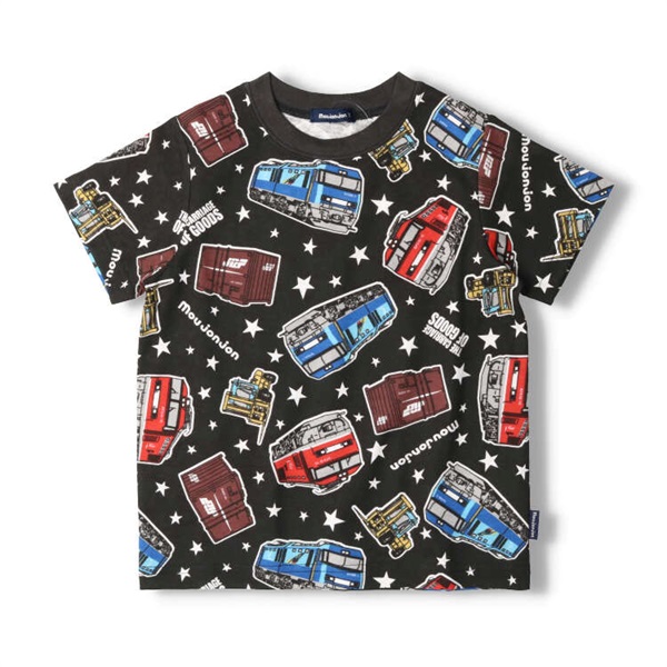 JR貨物電車総柄半袖Tシャツ 半袖Tシャツ｜子供服・ベビー服の通販は
