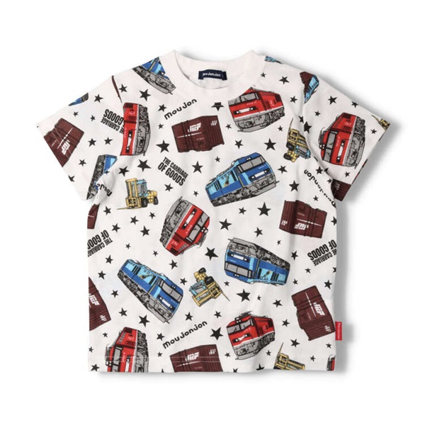 JR貨物電車総柄半袖Tシャツ 半袖Tシャツ｜子供服・ベビー服の通販は
