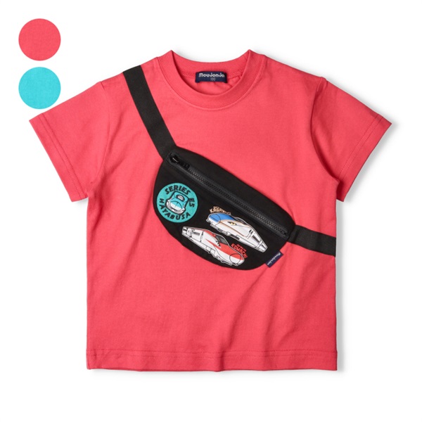 JR新幹線電車ボディーバック風半袖Tシャツ