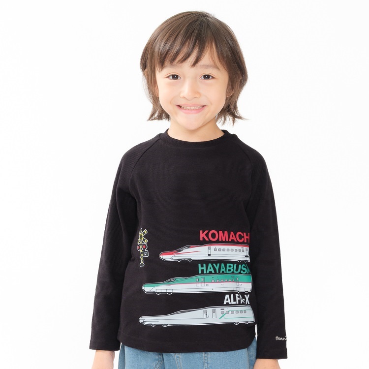 リップルフライス新幹線電車Ｔシャツ(ブラック-140cm)