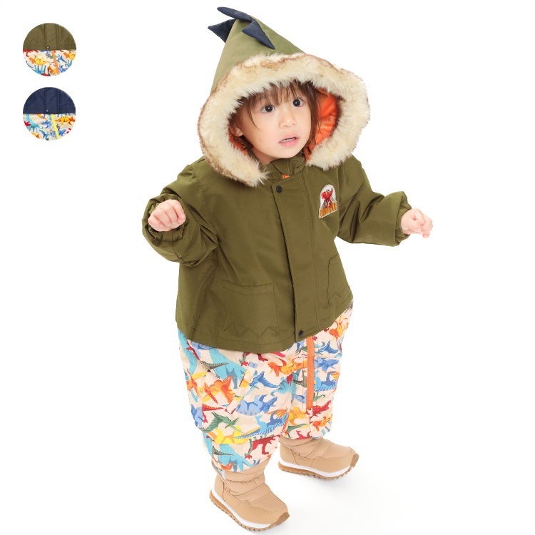 恐竜柄切替スノーコンビ