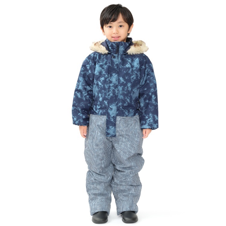 タイダイ風柄切替スノーコンビ スノー｜子供服・ベビー服の通販は