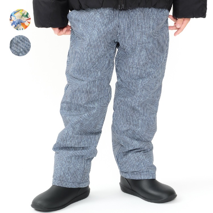 恐竜・ヒッコリー柄スノーパンツ