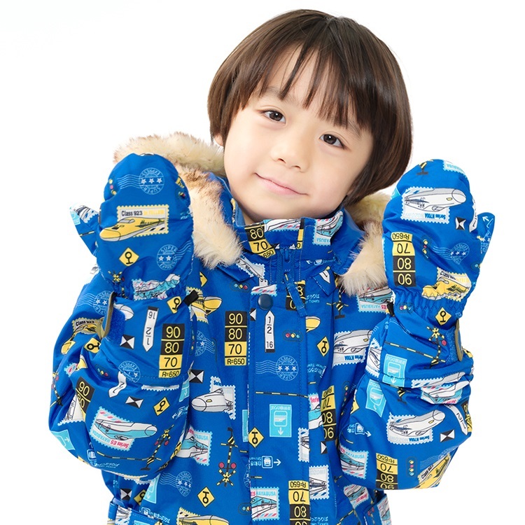 JR新幹線電車柄スノーグローブ(ブルー-M)