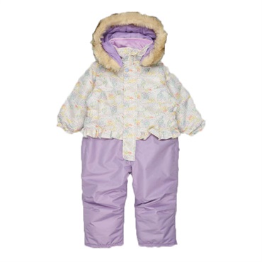 ななまる 新品110小花柄切替スノーコンビ・スノーウェア 新品110 小花