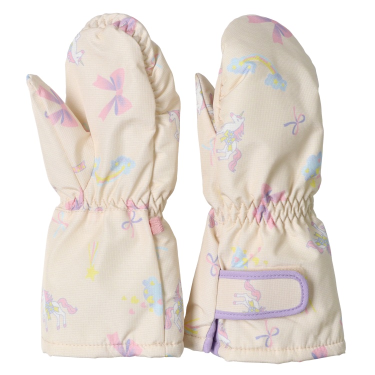ユニコーン柄スノーグローブ(オフホワイト-M)