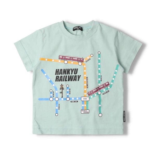 阪急電車路線図Tシャツ 半袖Tシャツ｜子供服・ベビー服の通販はこども