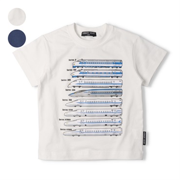 大人サイズ】歴代新幹線電車プリント半袖Tシャツ 半袖Tシャツ｜子供服