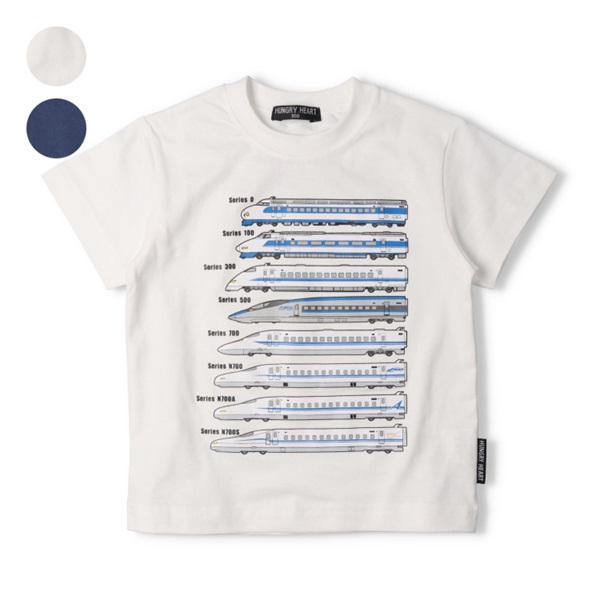 JR歴代新幹線電車プリント半袖Tシャツ 半袖Tシャツ｜子供服・ベビー服