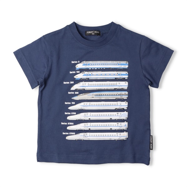 JR歴代新幹線電車プリント半袖Tシャツ 半袖Tシャツ｜子供服・ベビー服