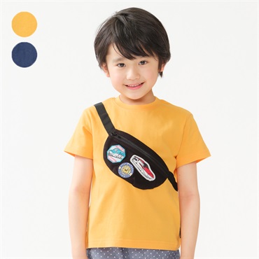 JR新幹線電車ワッペン付バッグ付き半袖Tシャツ