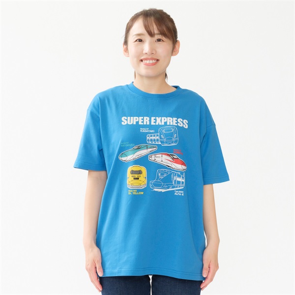 大人サイズ】JR新幹線電車蓄光プリント半袖Tシャツ 半袖Tシャツ｜子供