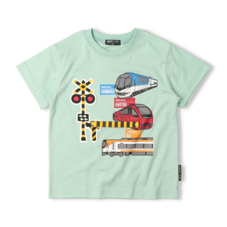 近鉄電車半袖Ｔシャツ(ライトグリーン-130cm)
