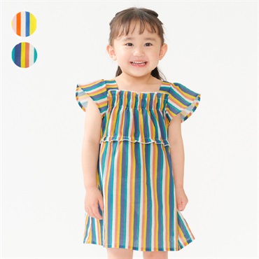 ストライプ柄ワンピース ワンピース｜子供服・ベビー服の通販はこども