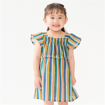 familiar ストライプ柄 ワンピース 130cm ストライプ柄ワンピース ワンピース｜子供服・ベビー服の通販はこども