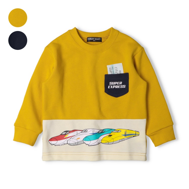 JR新幹線電車プリント切替裏毛トレーナー トレーナー｜子供服